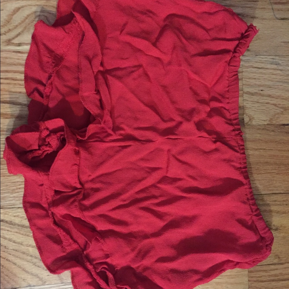red  shorts